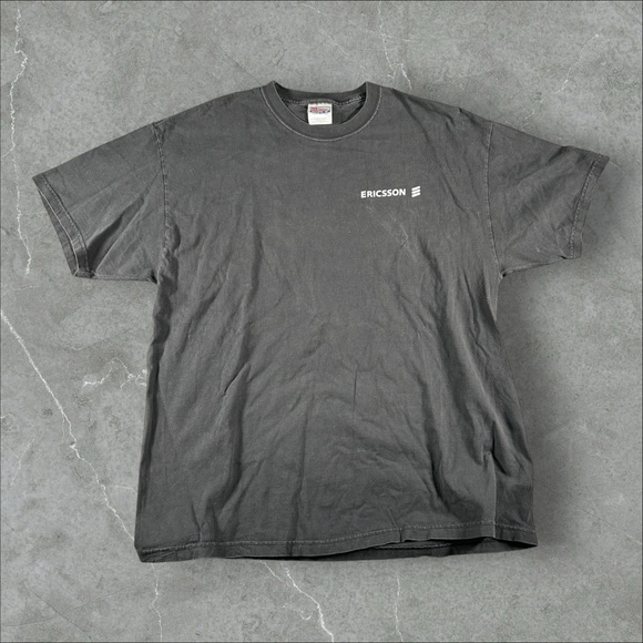 Vintage Tomb Raider Shirt Mens XL Black 2001 Paramount Movie Promo Ericcson Y2K - Picture 1 of 8